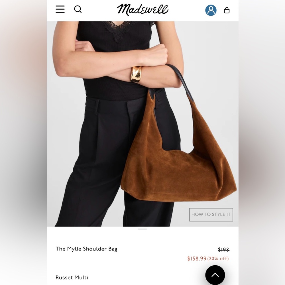 NWT Madewell The Mylie Shoulder Bag - Picture 7 of 8